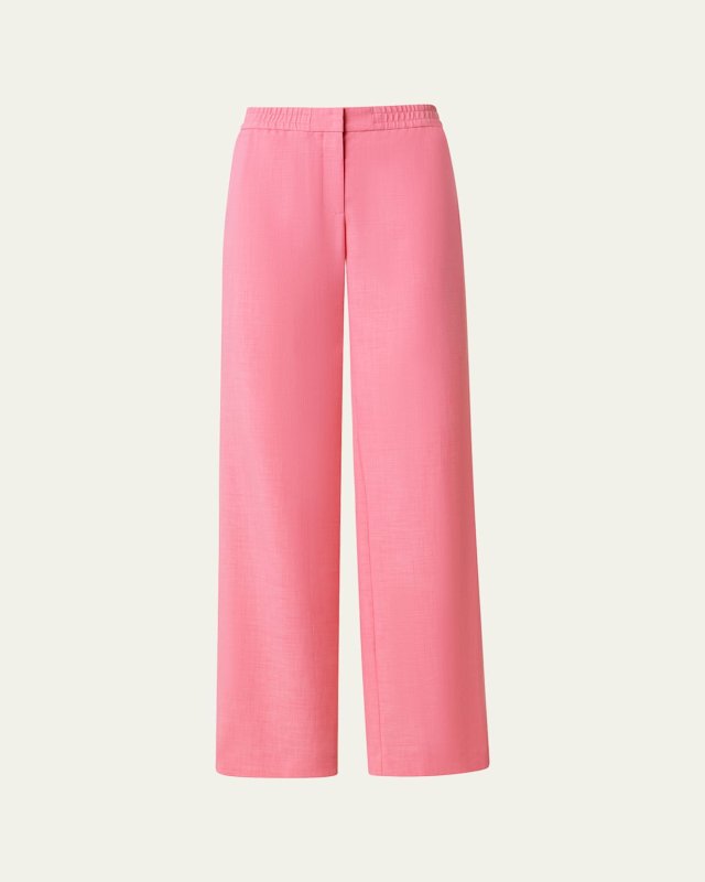 Marla Straight-Leg Crepe Pant